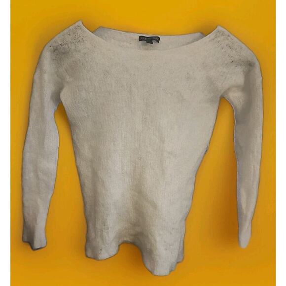 EILEEN FISHER Plush Melange Khaki Brown Cardigan Sweater Mohair Wool XXS A125 - Picture 1 of 6
